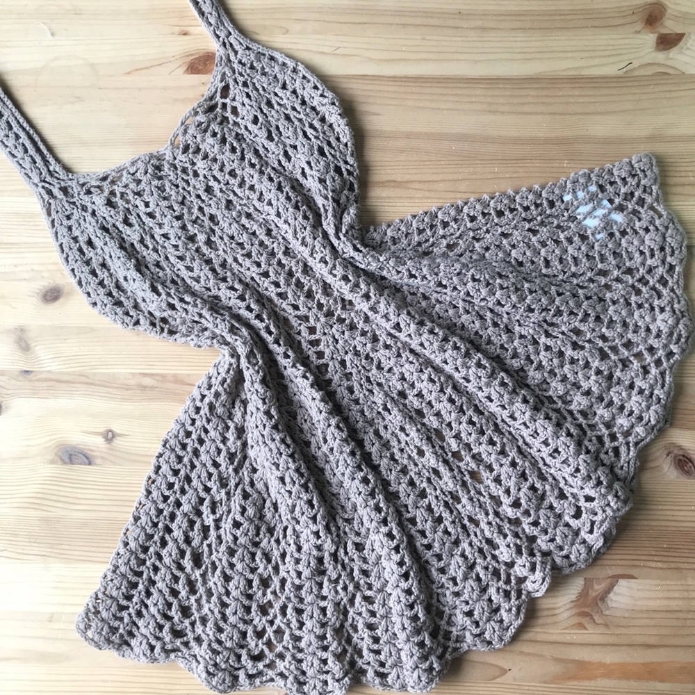 Boho handmade Crochet dress mini